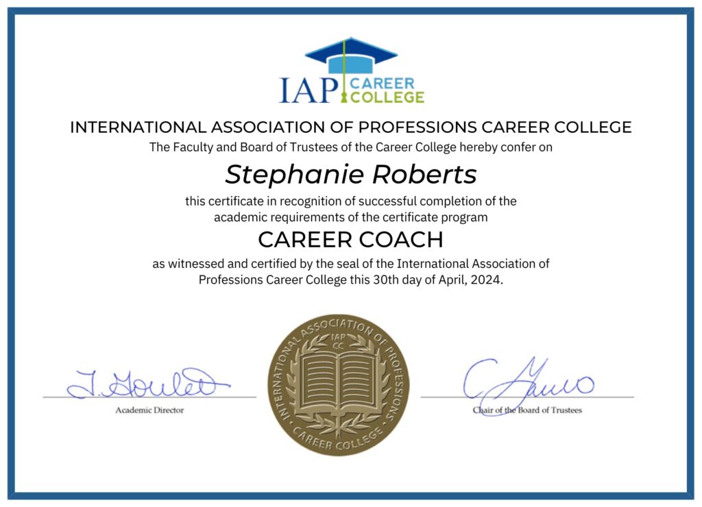 IAP Career Coach Cert